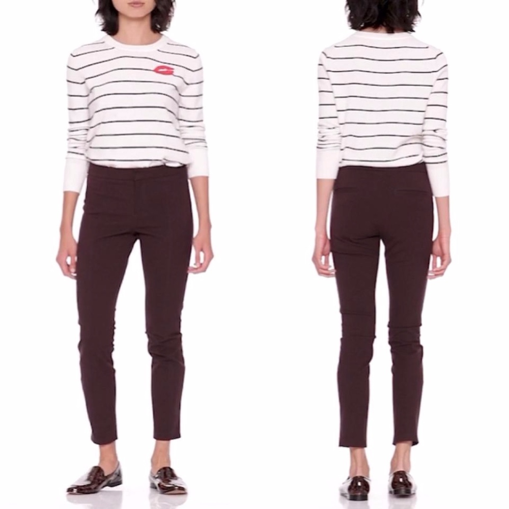 Banana Republic Burgundy Sloan Skinny Fit Pants